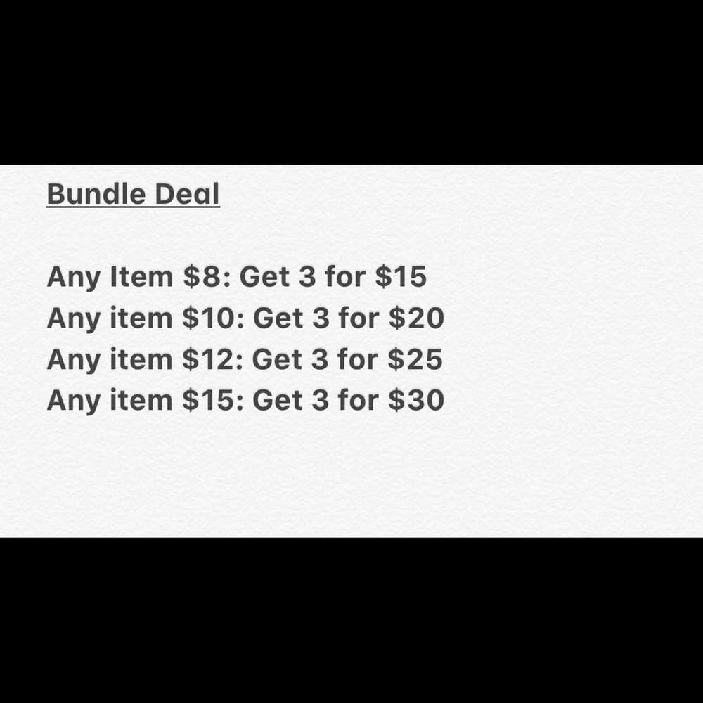 Bundle Deal Offers